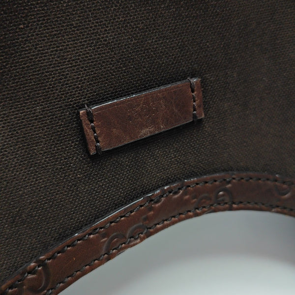 Monogram Canvas Top Handle Bag Brown