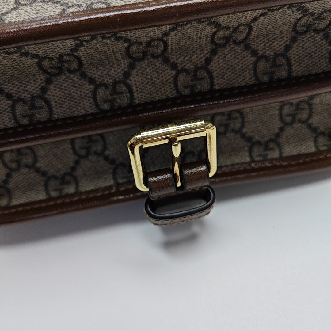 Retro Mini Monogram Coated Canvas Beige