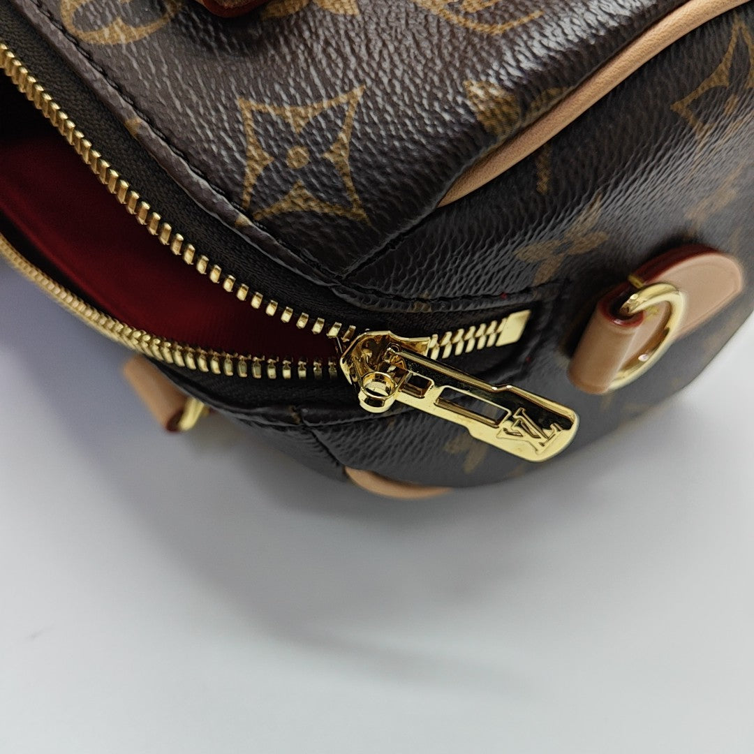 SPEEDY 20 Monogram Coated Canvas Brown
