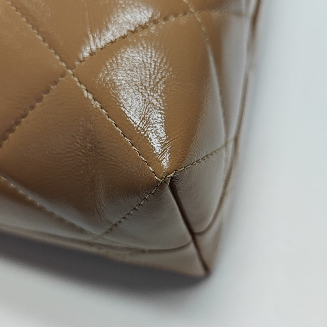24B Quilted Calfskin Beige