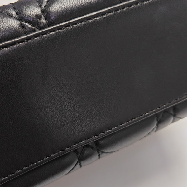 Lady Dior Mini Cannage Lambskin Black