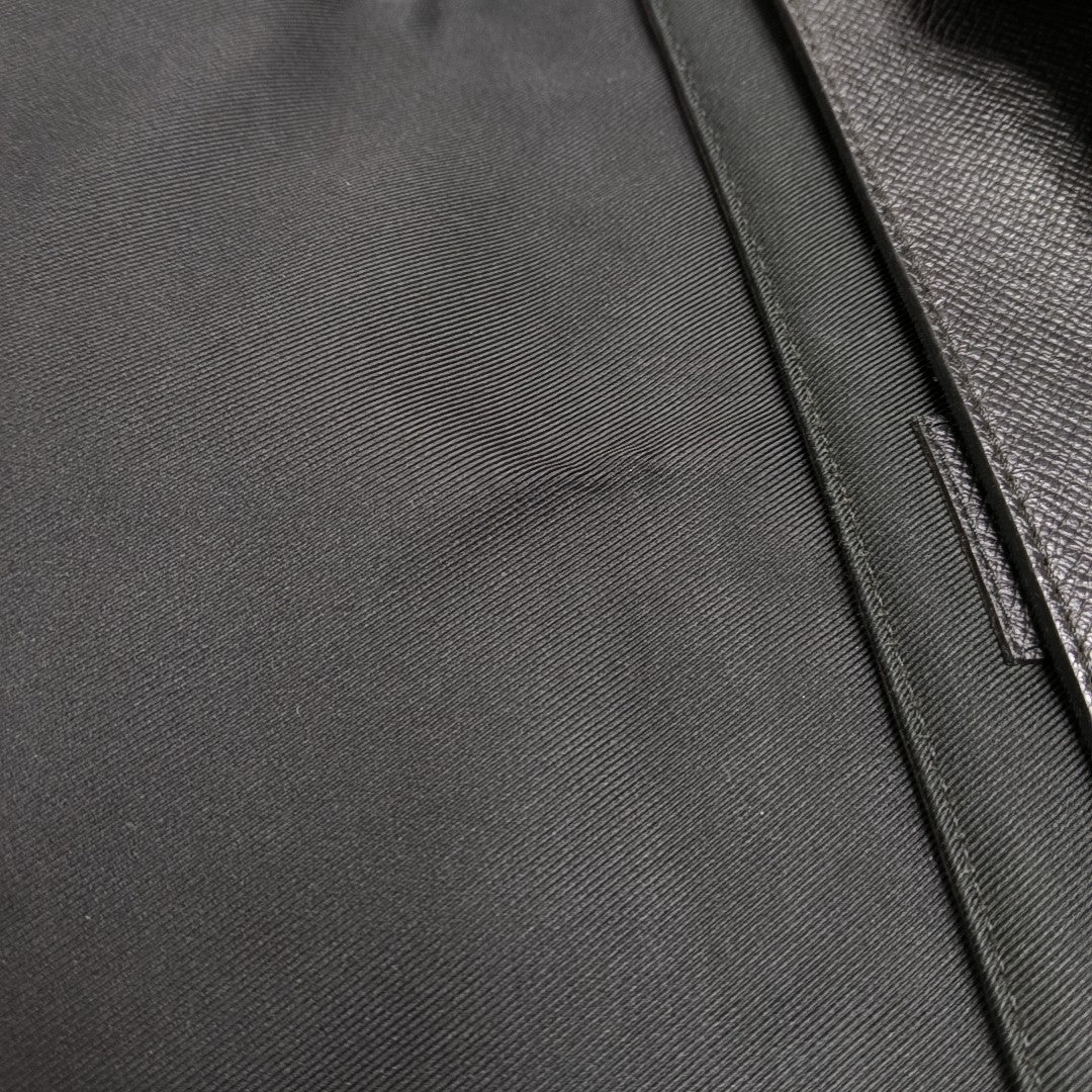 TAIGARAMA Monogram Coated Canvas Black