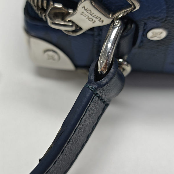 SOFT TRUNK Mini Monogram Coated Canvas Blue