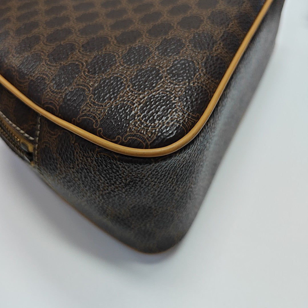 Leather Top Handle Bag Yellow