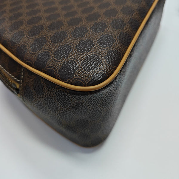 Leather Top Handle Bag Yellow