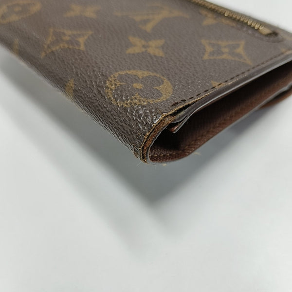 EUGENIE Monogram Coated Canvas Brown Wallet