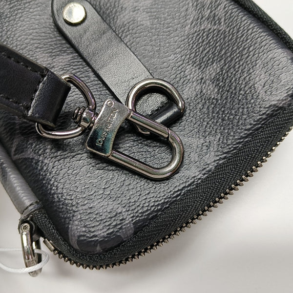 DOUBLE Monogram Coated Canvas Gray