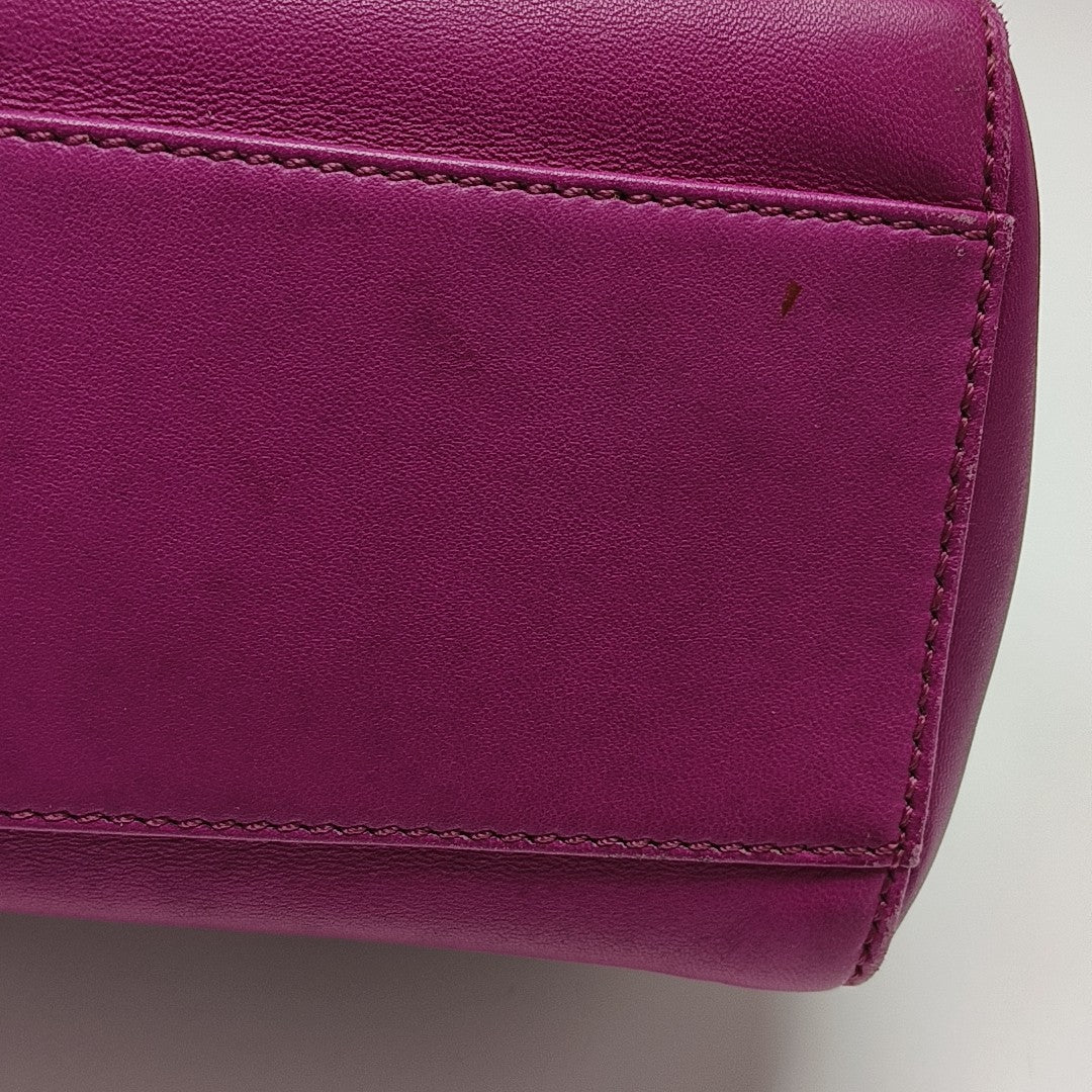 Peekaboo Mini Lambskin Red