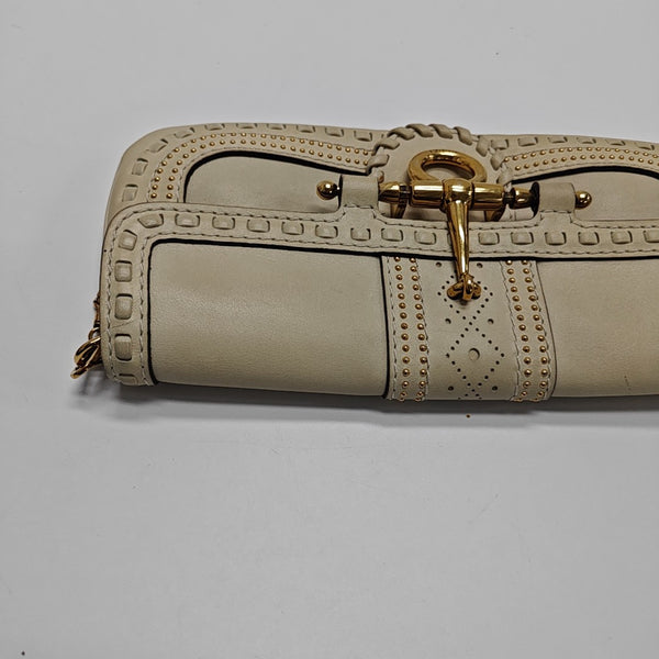 Snaffle Bit Calfskin White