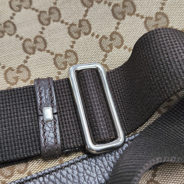 Monogram Canvas Shoulder Bag Beige