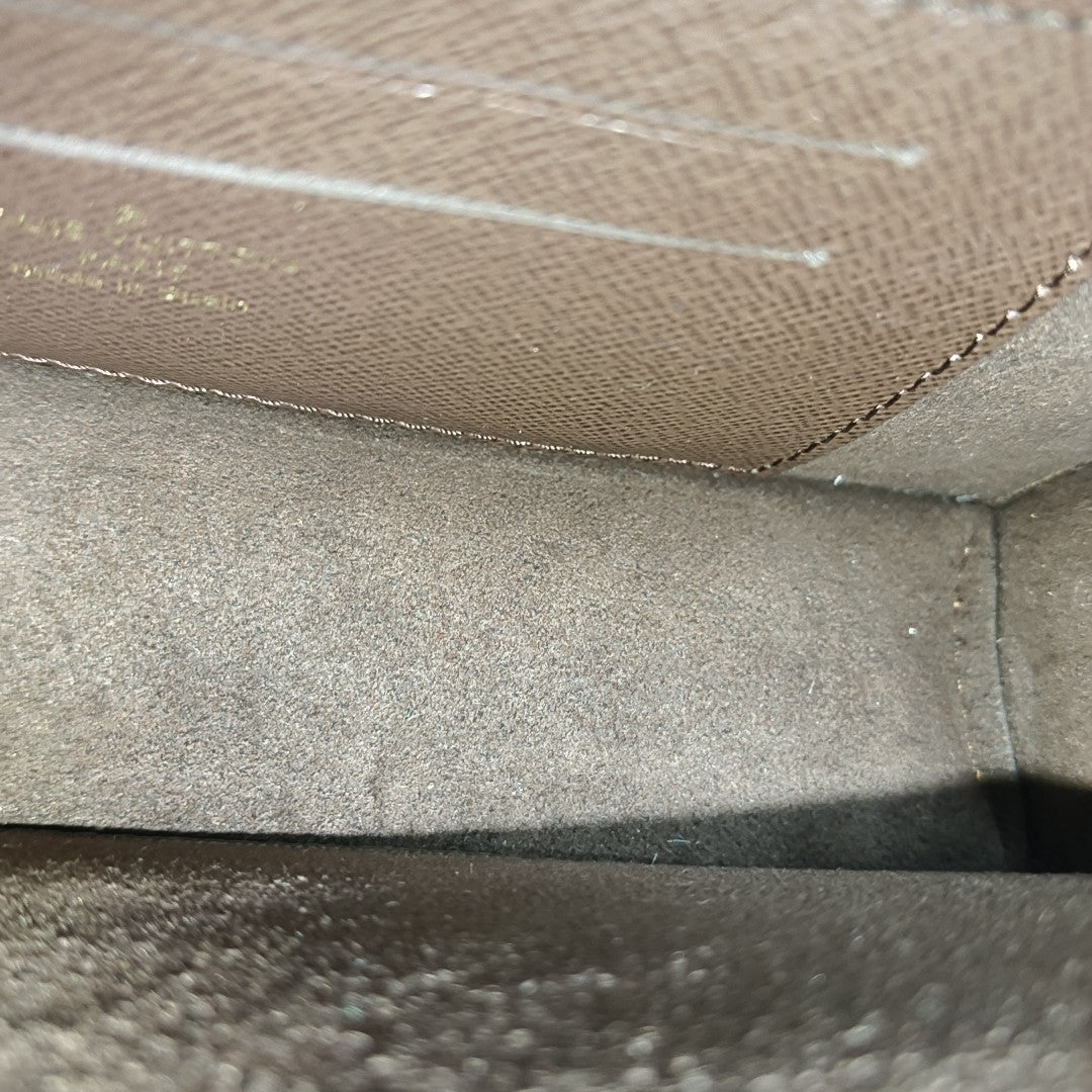 Lily Monogram Coated Canvas Brown