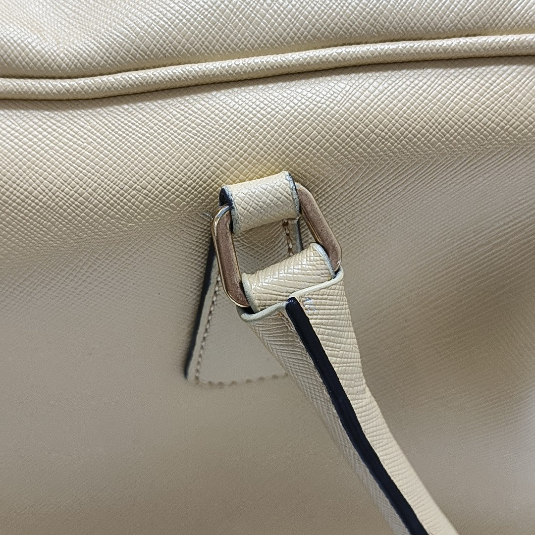 Saffiano Calfskin Top Handle Bag Yellow