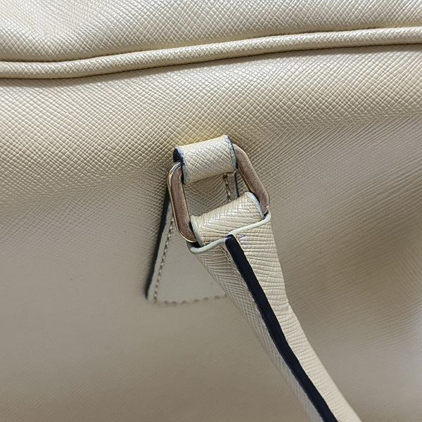 Saffiano Calfskin Top Handle Bag Yellow