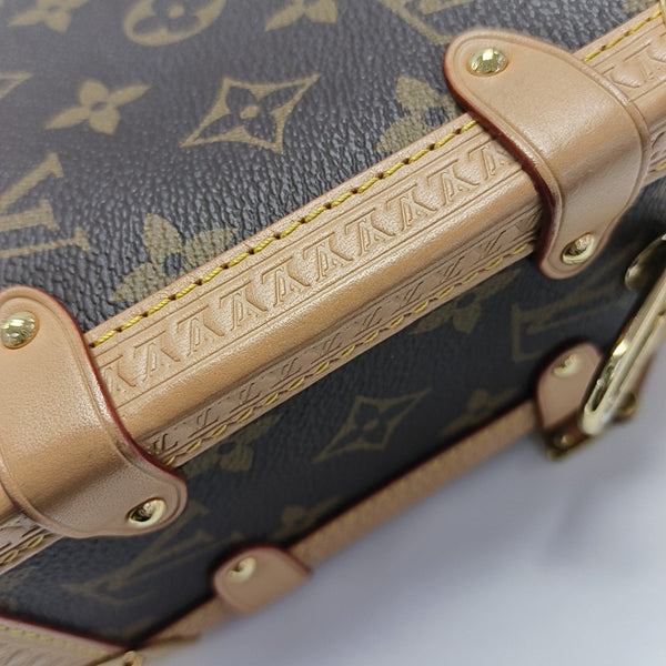 SIDE TRUNK MM Monogram Coated Canvas Brown