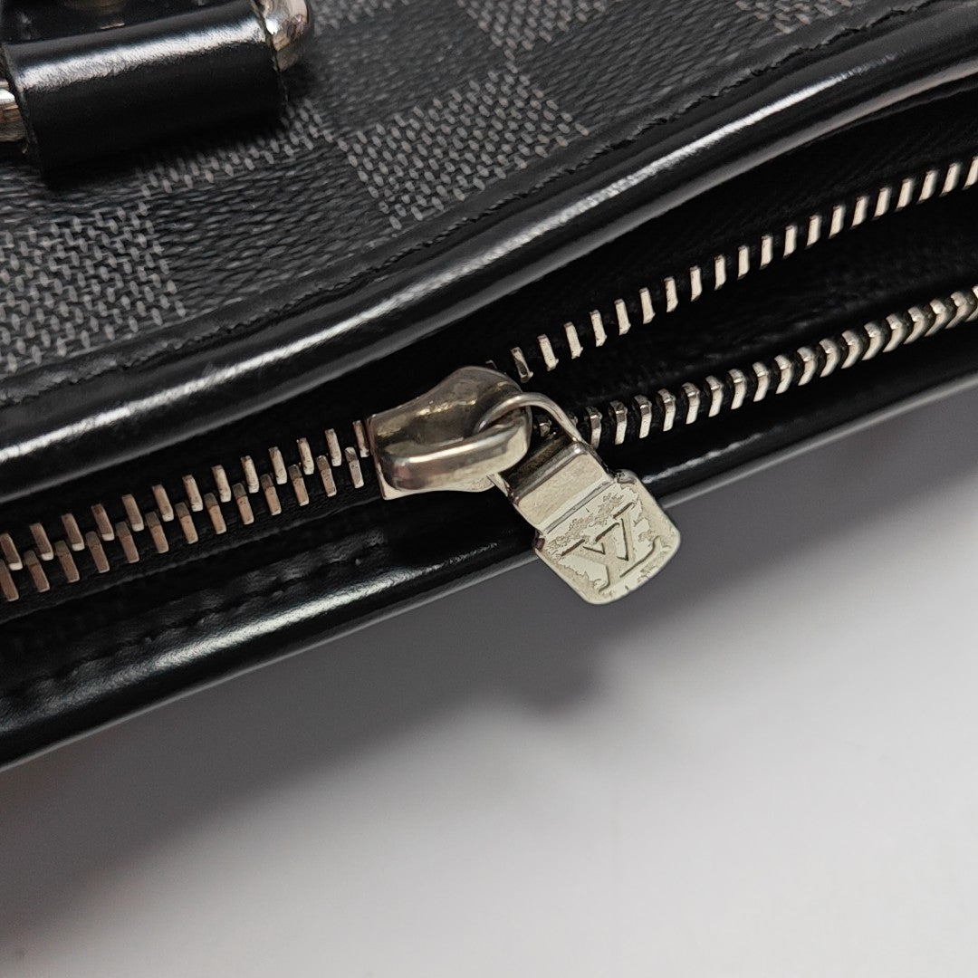 TADAO PM Damier Graphite Coated Canvas Gray