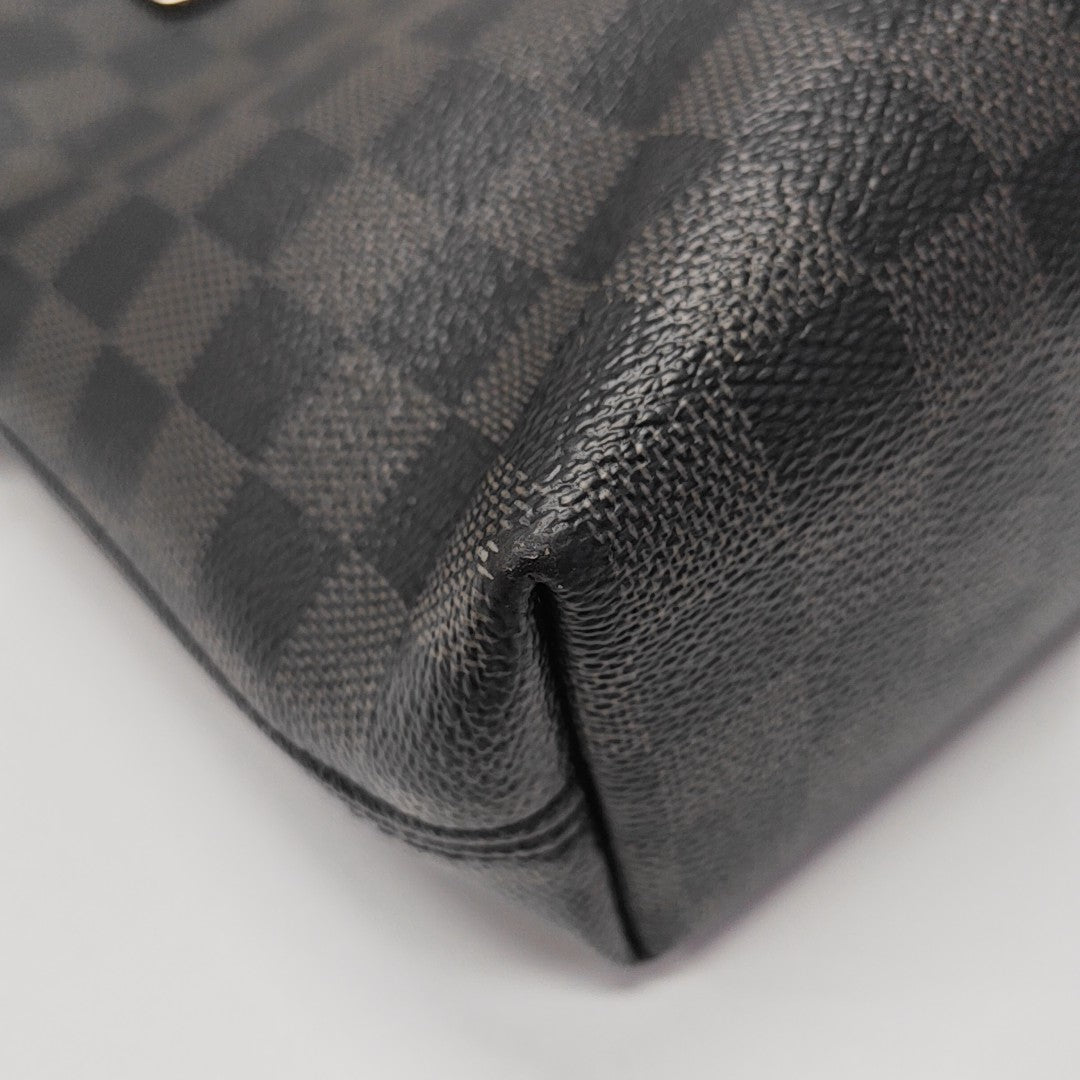 MICK Damier Graphite Coated Canvas Gray