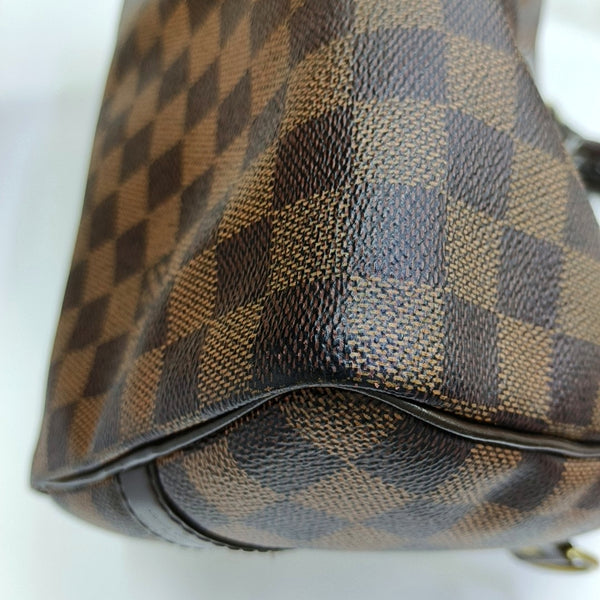 Authenticated pre-owned  SPEEDY 25 Coated Canvas Brown - Shoulder Bag at Looply