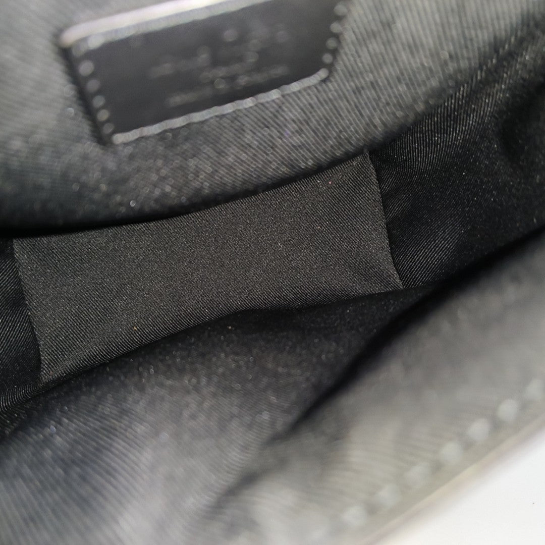 STEAMER Extra Small Monogram Coated Canvas Black