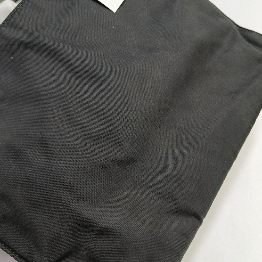 Bolso bandolera de nailon, nailon negro