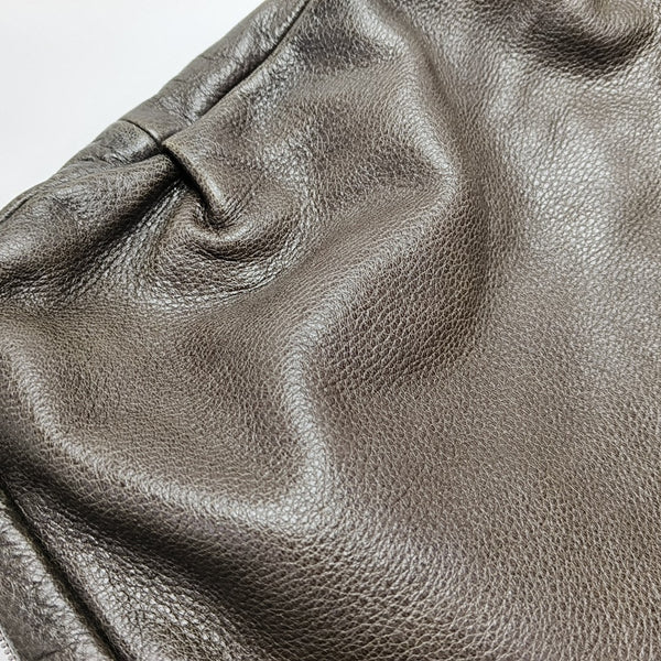 Calfskin Top Handle Bag Gray