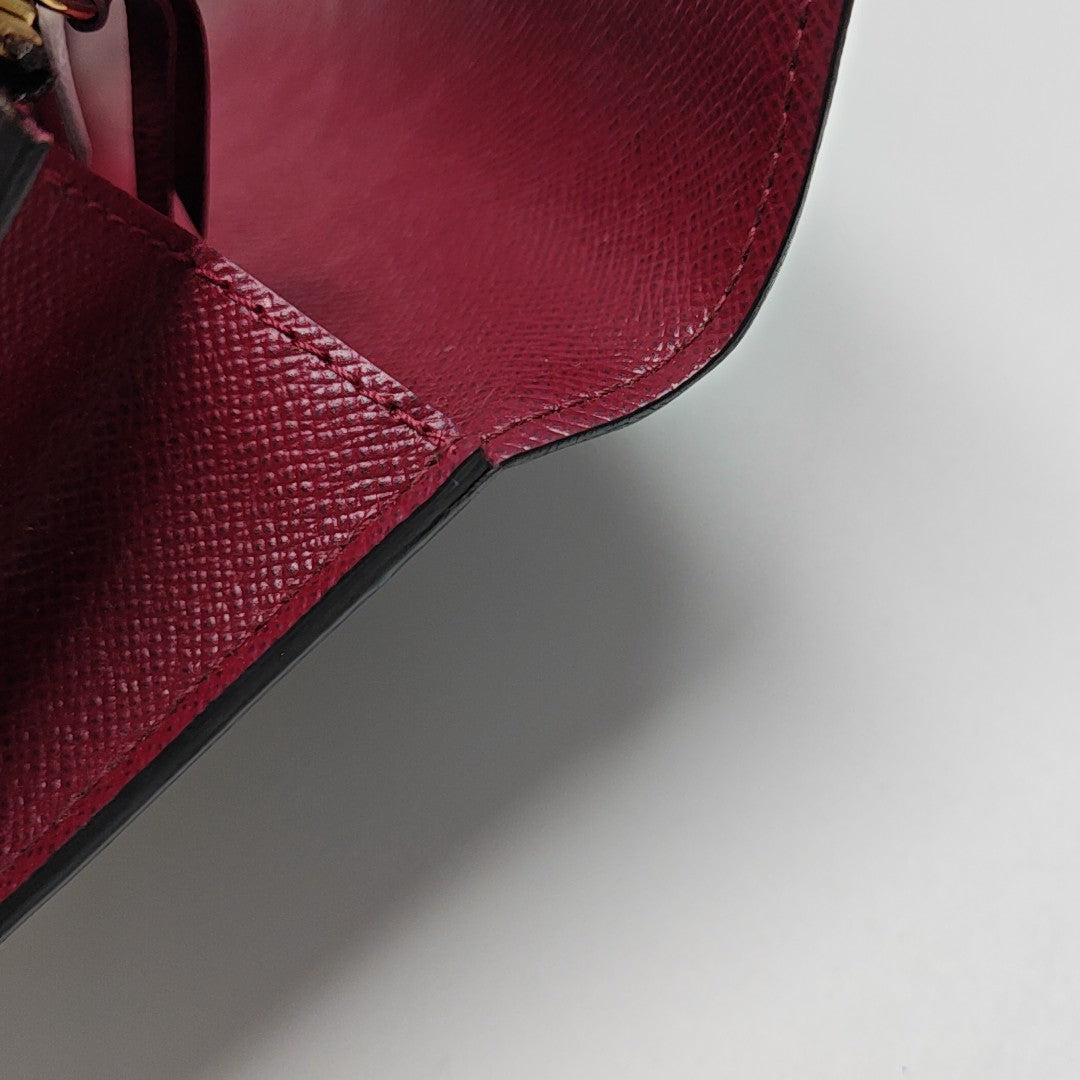 EMILIE Monogram Coated Canvas Brown Wallet