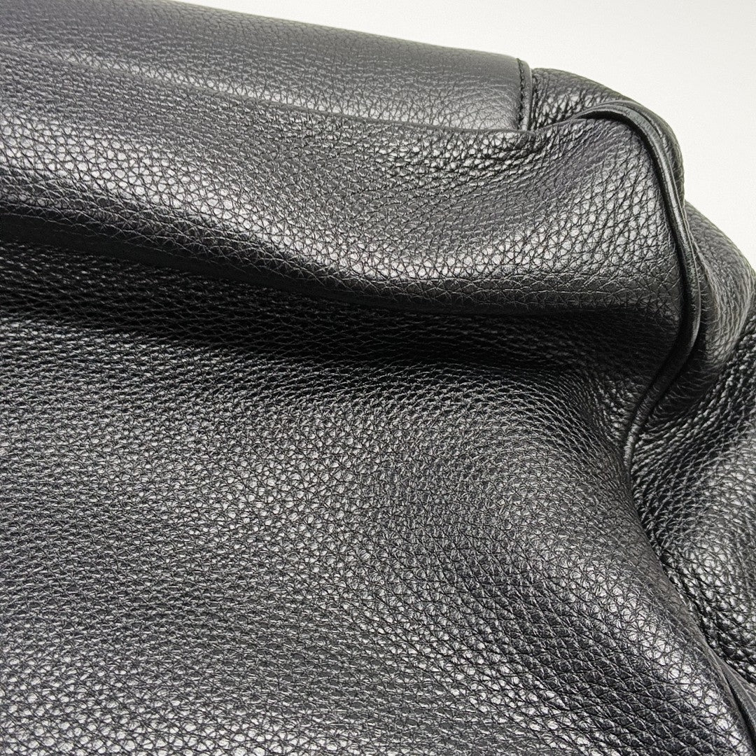 Calfskin Shoulder Bag Black