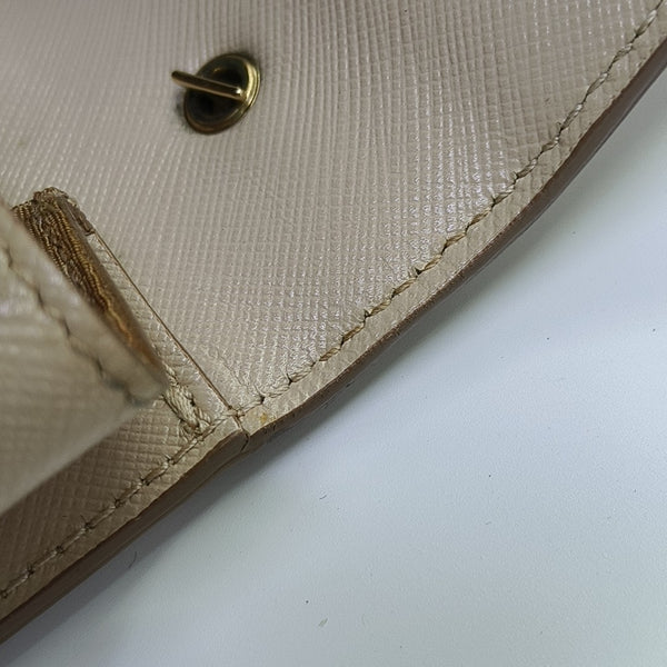Calfskin Shoulder Bag Beige