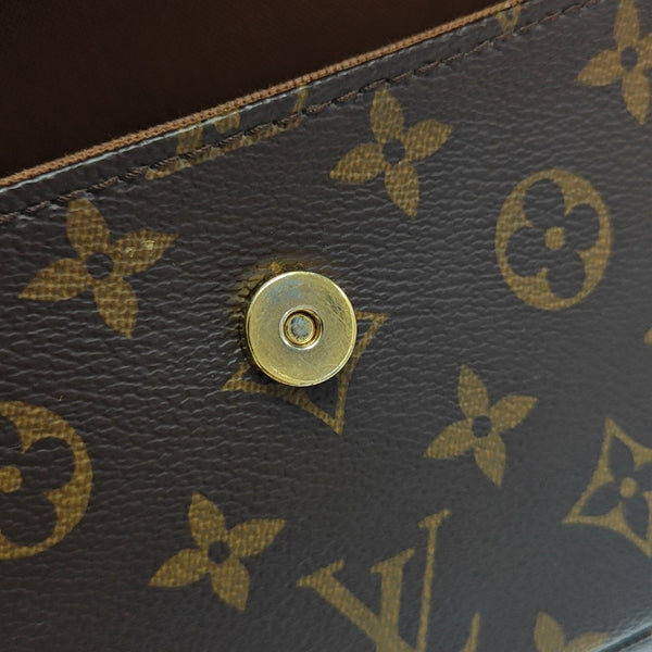 IVY Monogram Coated Canvas Brown