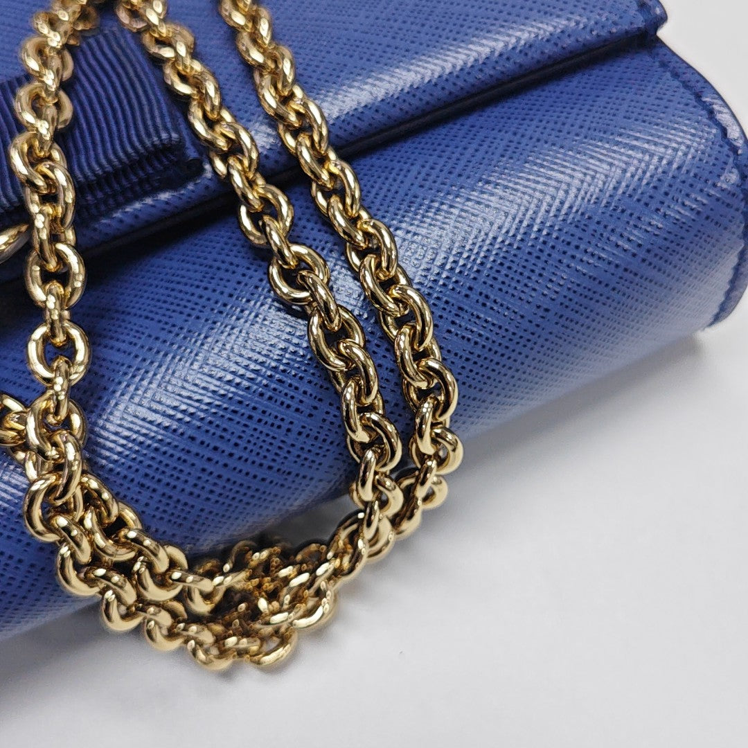 Ginny Small Calfskin Blue