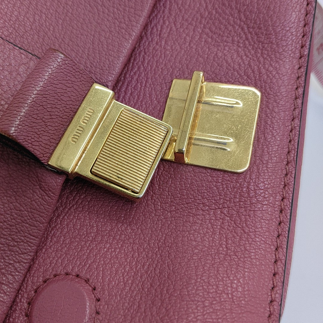 Calfskin Shoulder Bag Red