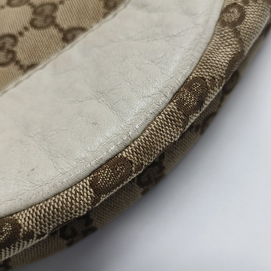 Monogram Canvas Shoulder Bag Beige