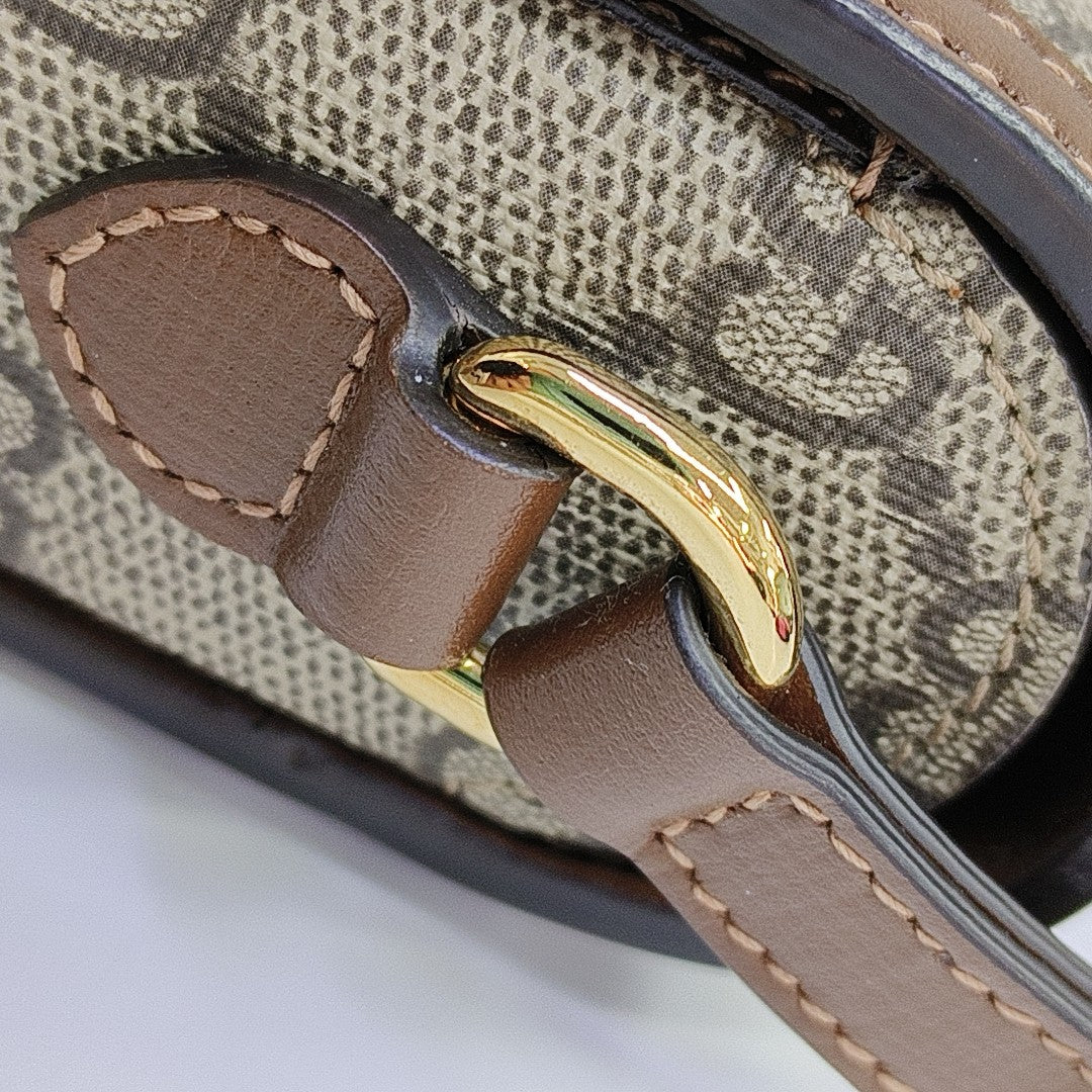 Horsebit 1955 Mini Coated Canvas Beige