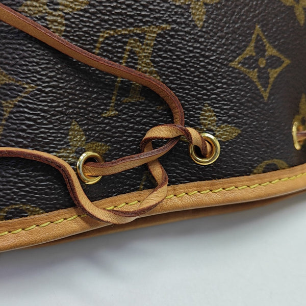 NÉONOÉ Nano Monogram Coated Canvas Brown