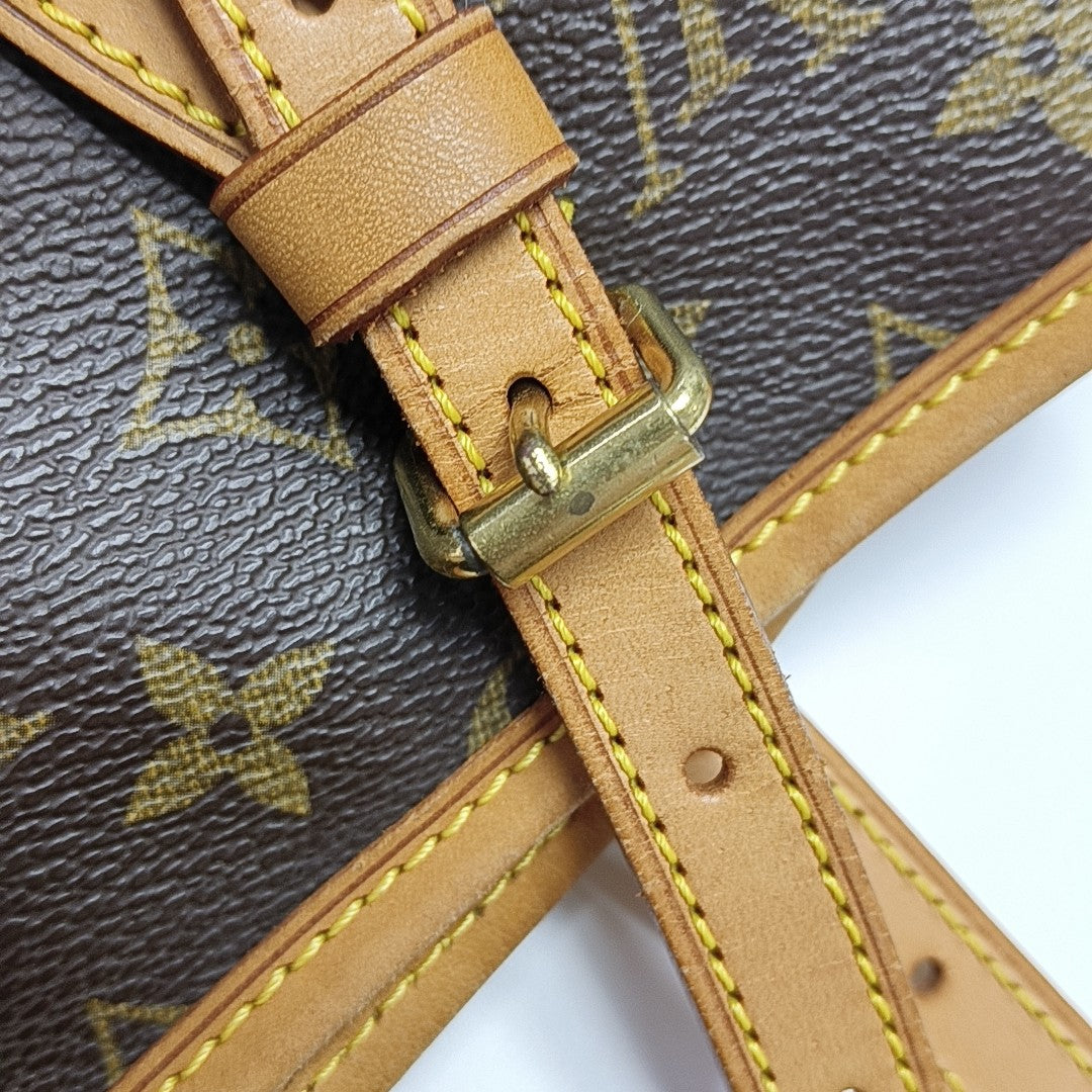 BUCKET PM Monogram Coated Canvas Brown