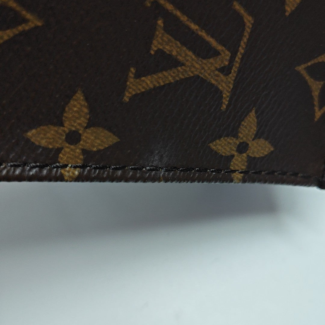 SAC PLAT Mini Monogram Coated Canvas Brown