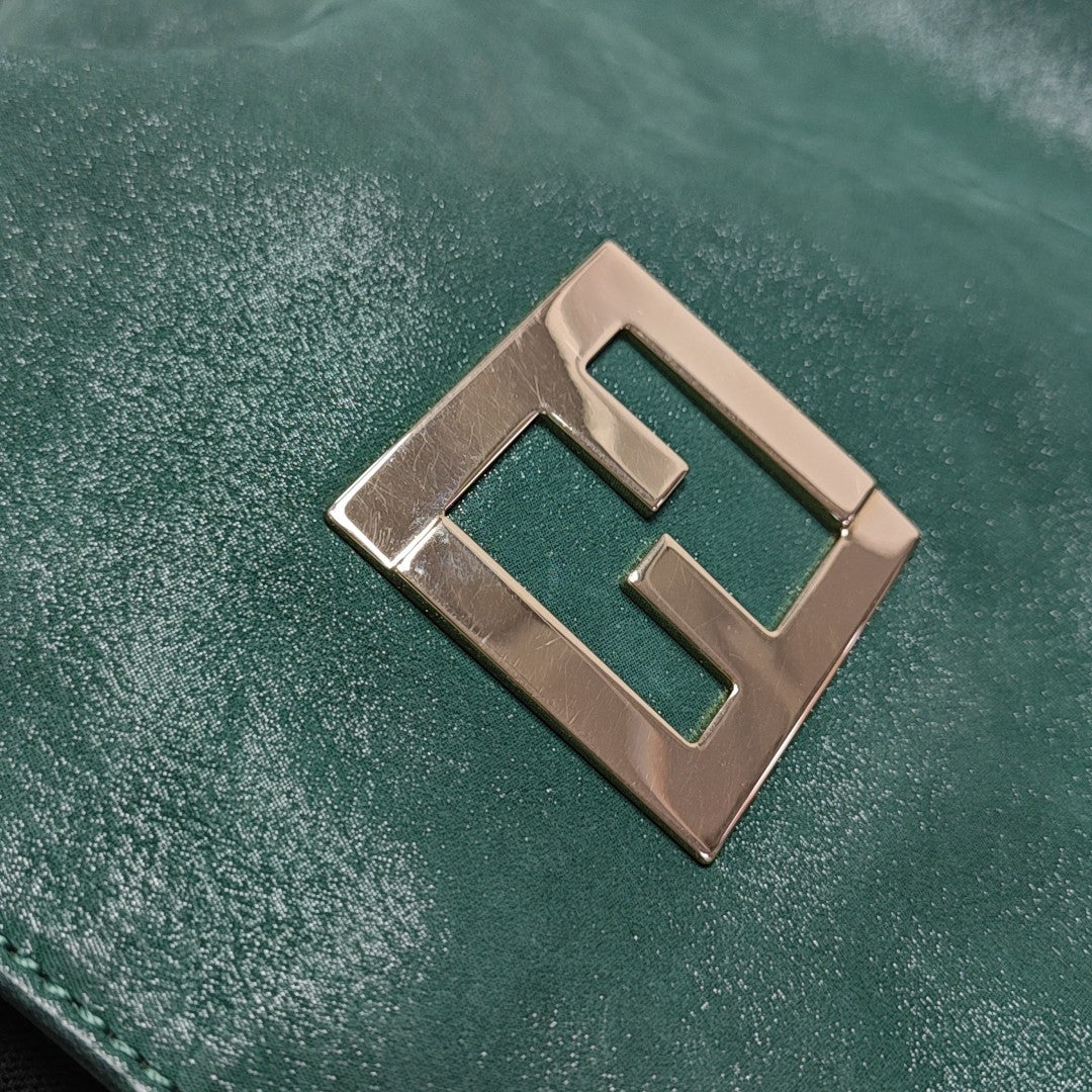 Calfskin Top Handle Bag Green