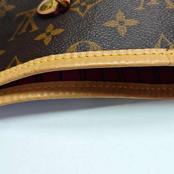 NEVERFULL GM Monogram Coated Canvas Brown