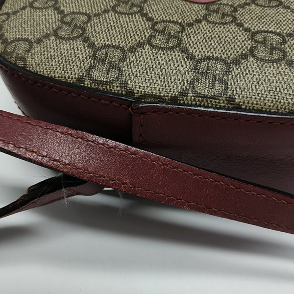 Monogram Coated Canvas Crossbody Bag Brown