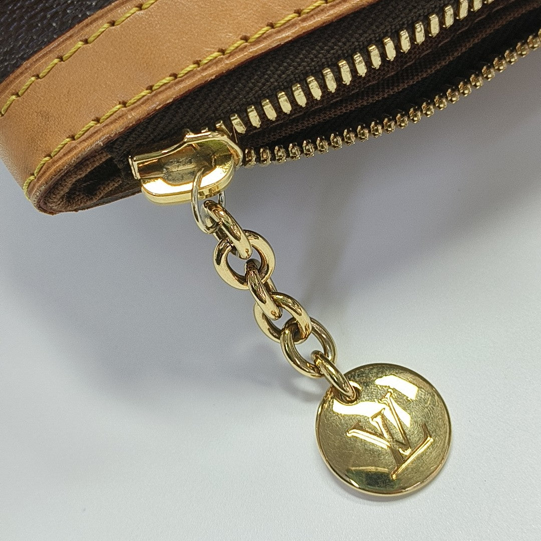 Monogram Coated Canvas Shoulder Bag Brown