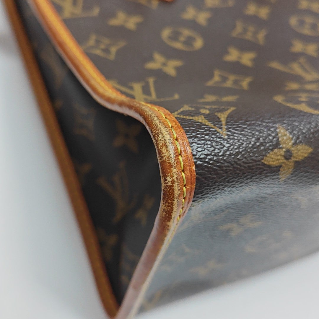 POPINCOURT Monogram Coated Canvas Brown