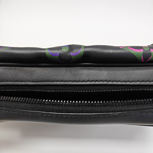Monogram Calfskin Shoulder Bag PM Black