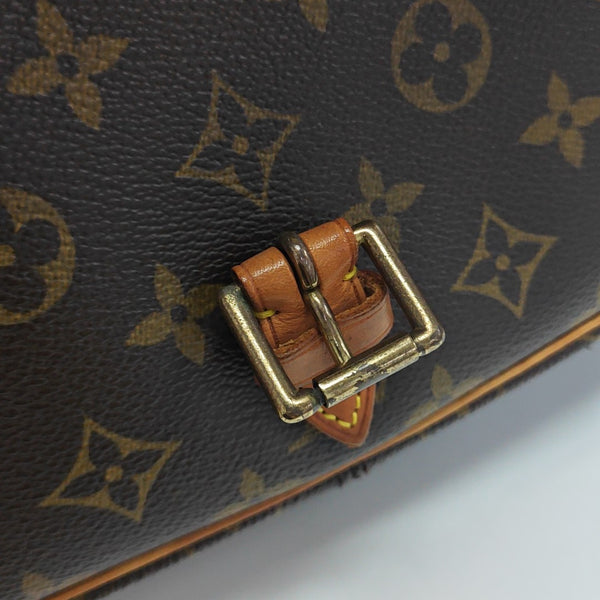 SOLOGNE PM Monogram Coated Canvas Brown
