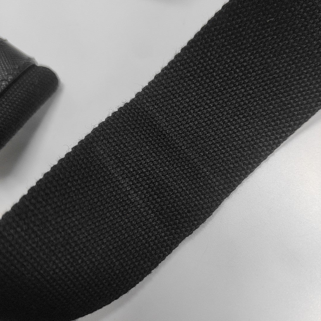 Denim Quilted Canvas Black