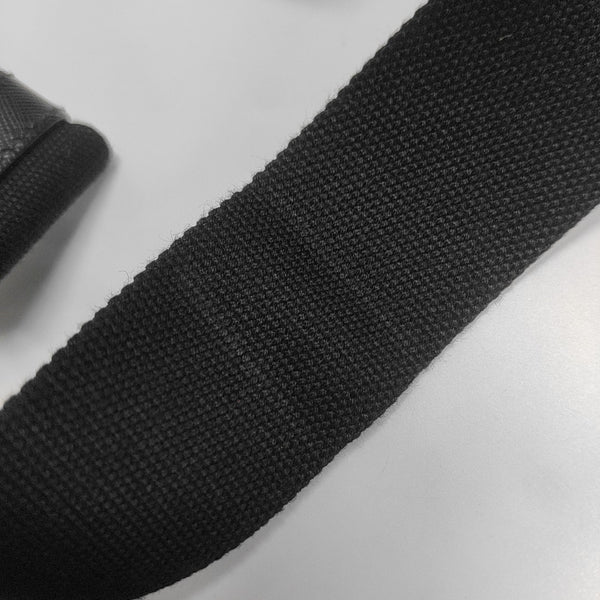 Denim Quilted Canvas Black