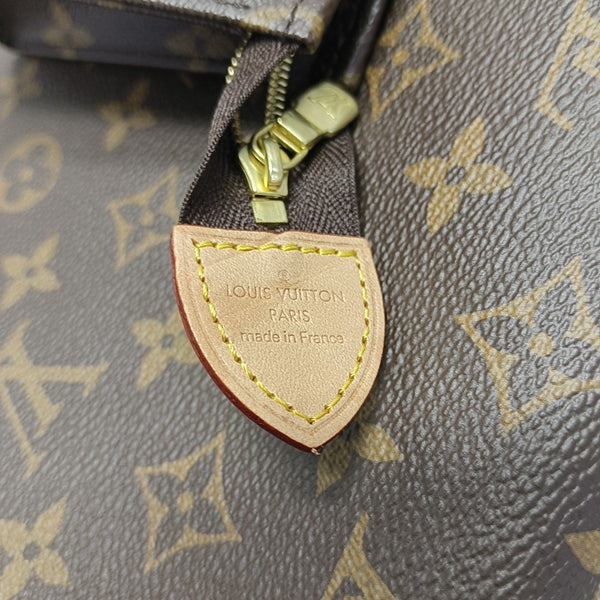 TRIO Monogram Coated Canvas Brown
