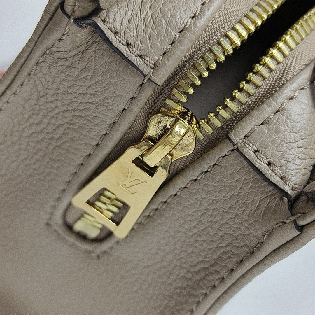 ONTHEGO EAST WEST PM Monogram Calfskin Gray