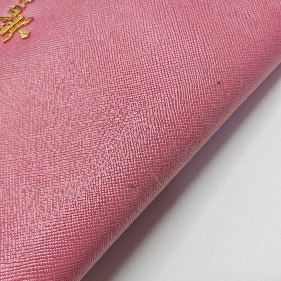 Saffiano Calfskin Wallet Pink