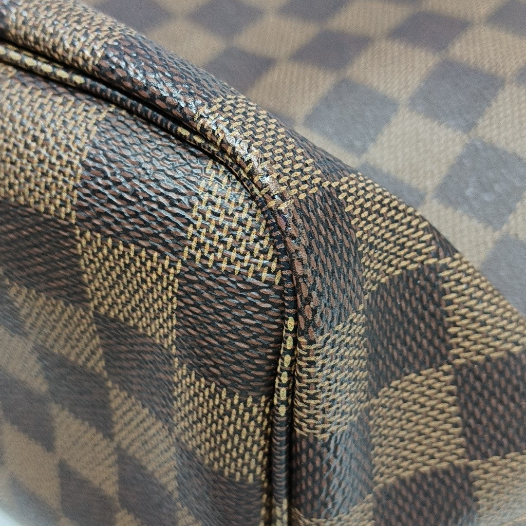 NEVERFULL MM Damier Ebene Coated Canvas Brown
