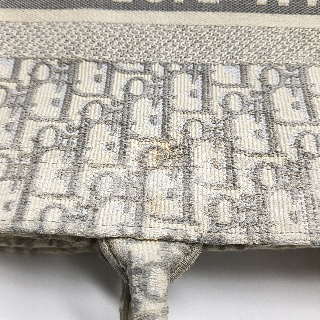 Book Tote Medium Oblique Canvas Gray