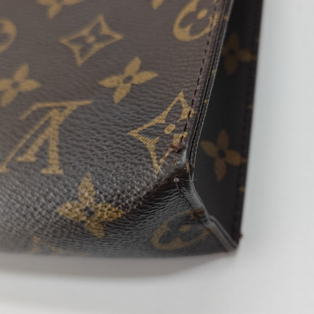 TOILET POCKET 26 Monogram Coated Canvas Brown